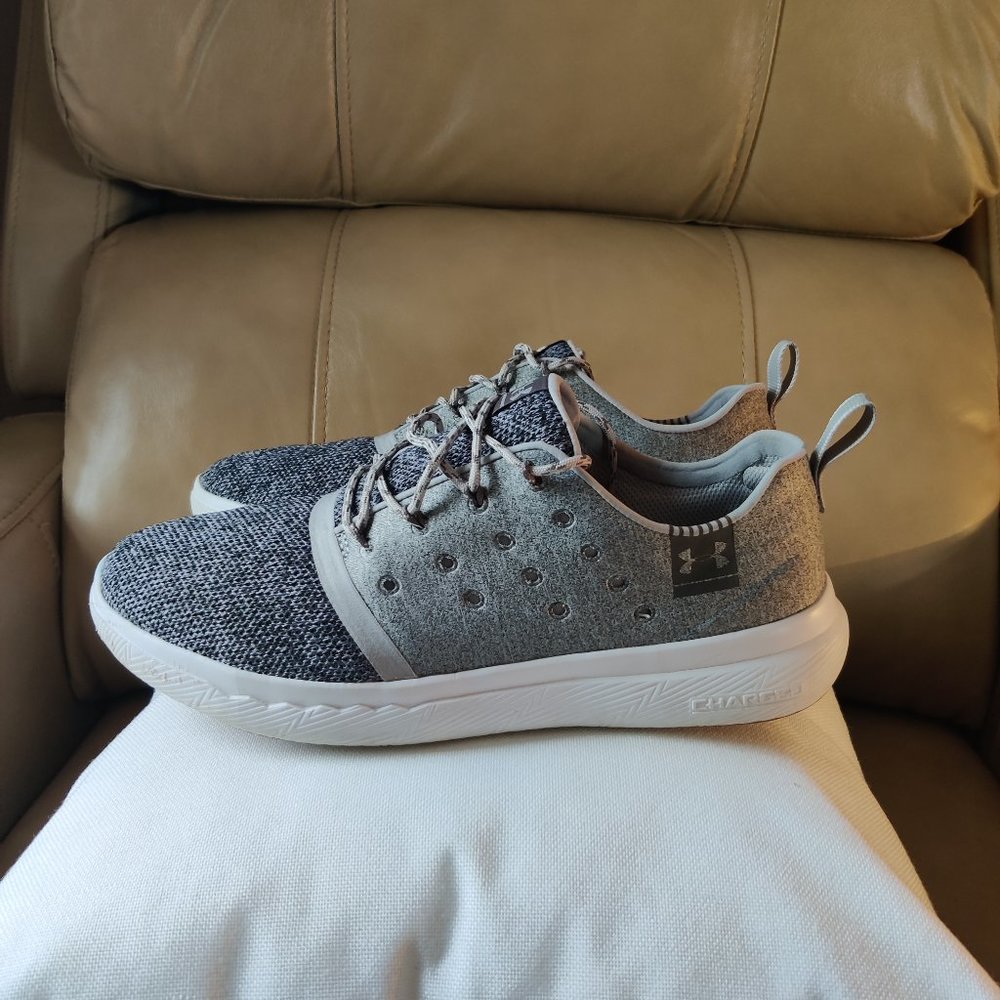 Gray & Blue Under Armour Sneakers